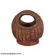 Wooden Look Small Flower Basket
