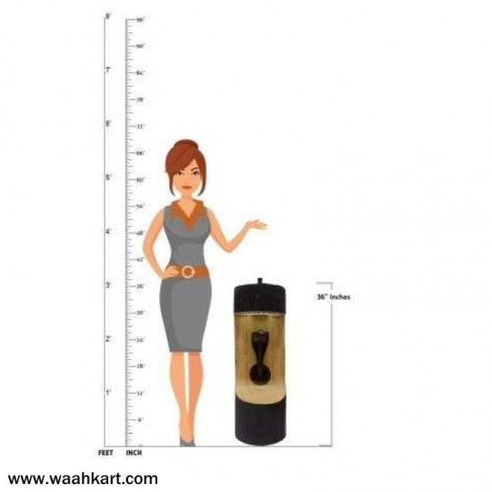 Wooden Look Snake Face Stand With Music and Light 