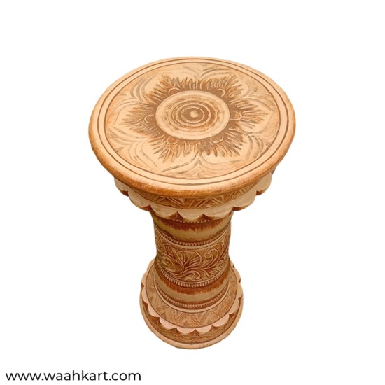 Wooden Shade Cream Stool