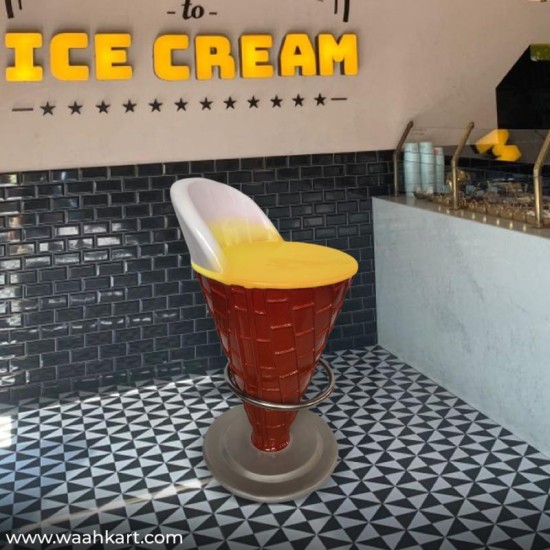 Yellow Ice Cream Chair