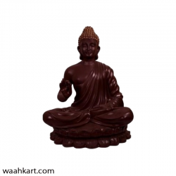 Gautam Buddha Sitting Pose- Brown