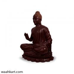 Gautam Buddha Sitting Pose- Brown