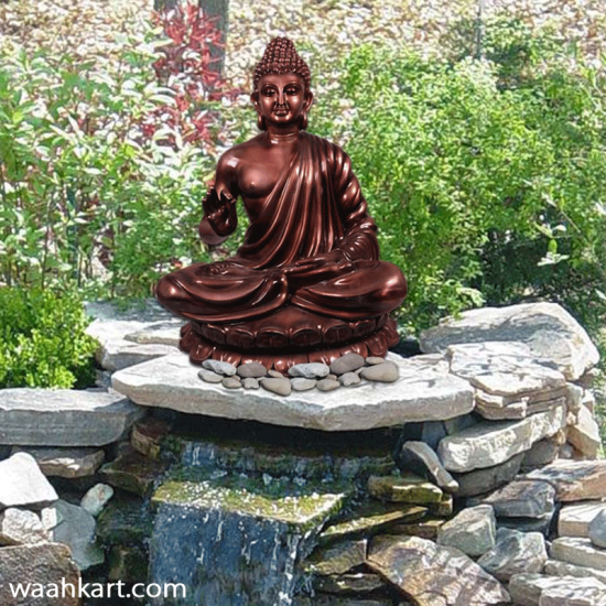 Gautam Buddha Sitting Pose- Copper Color