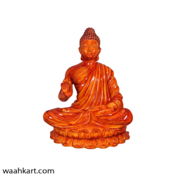 Gautam Buddha Statue - Wooden Shade