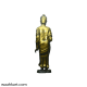 Metallic Buddha In Real Size Statue