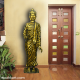Metallic Buddha In Real Size Statue