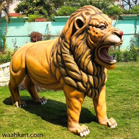 FRP Lion Statue in Real Color