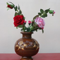 Brown Terracotta Look Vase