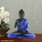 Gautam Buddha Sitting Statue- Black And Blue