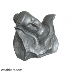 Sleeping Buddha Small Showpiece In Sliver Colour