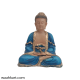 Peacefully Meditating Blue Buddha