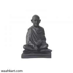 Mahatma Gandhi Meditating Sitting Pose Miniature Sculpture.