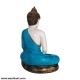 Gautam Buddha Meditating Pose - Blue and White shade