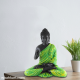 Gautam Buddha Sitting Statue- Black And Green