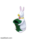 Rabbit Dustbin With Green Basket