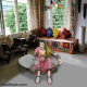 Rajasthani Lady Center Table- Pink (Without Glass)