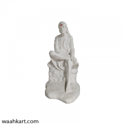 Sai Baba Statue In White Colour