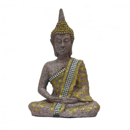 Sitting Buddha Idol -Stone Pink Shade