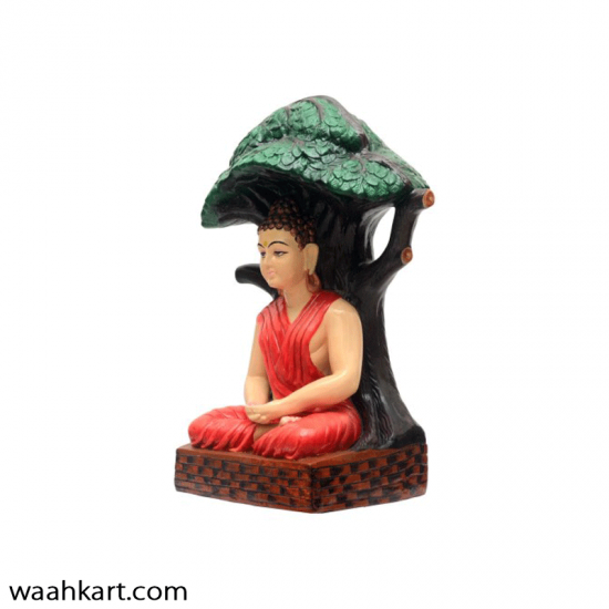 Sitting Position Gautam Buddha Under Tree Shade