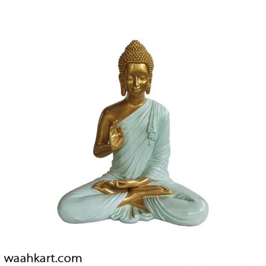 Gautam Buddha Sitting Statue - Golden Shade