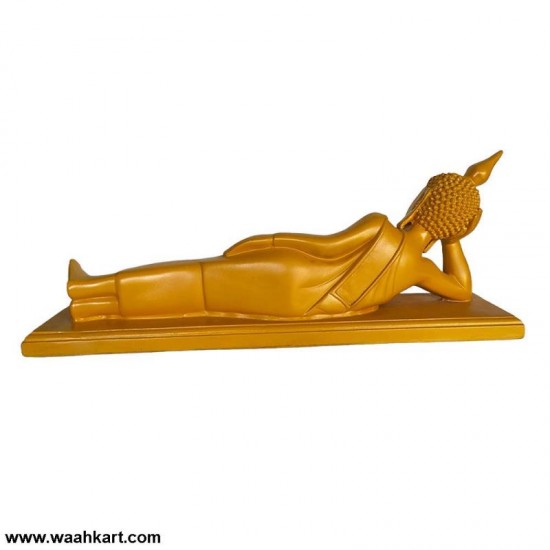 Table Top Sleeping Buddha In Golden