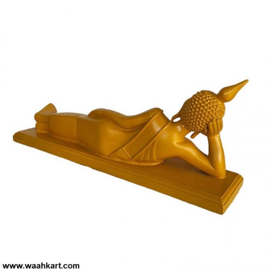 Table Top Sleeping Buddha In Golden