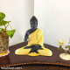 Spiritual Gautam Buddha Sitting Statue- Black And Yellow