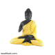 Spiritual Gautam Buddha Sitting Statue- Black And Yellow