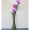 Dark Brown Textured Colored Y Shaped Fancy Flower Vase