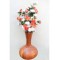 Earthern Look Flower Vase In Brown