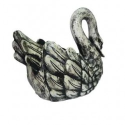 Elegant Silver Swan Plant Pot