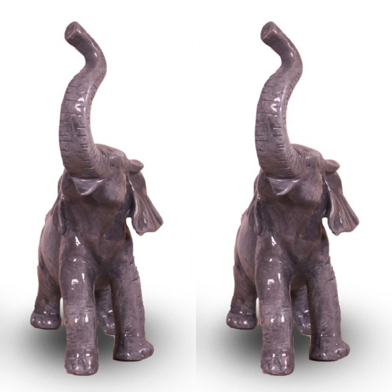 Grey Elephants Pair