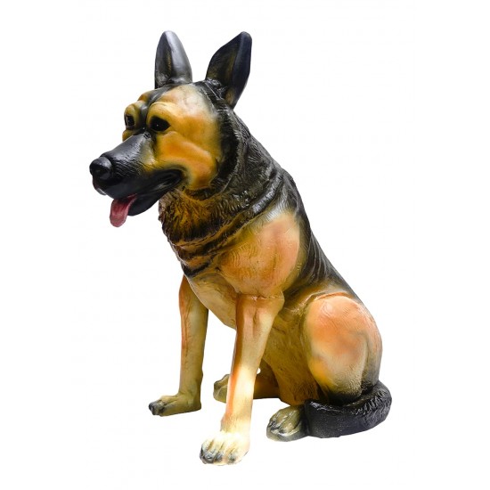 FRP Dog Figurine Statue - German Shepherd