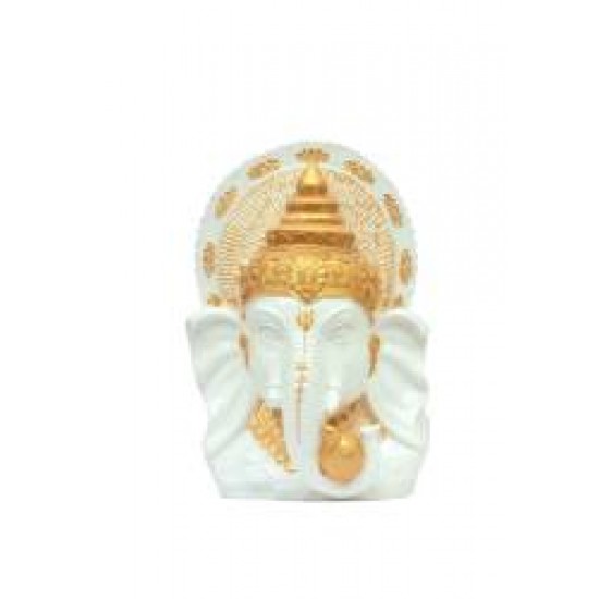 Ganesha Face Showpiece Marble Look