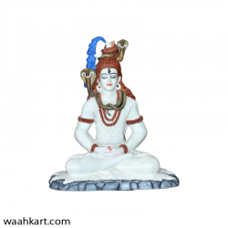 Attractive White Colour Lord Shankar ji Statue