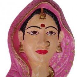 Traditional Gujarati Women Face Wall Hanging
