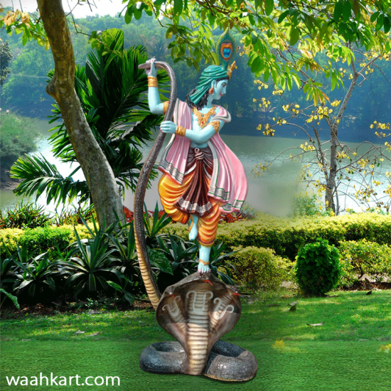 Shri Krishna On Sheshnaag Statue