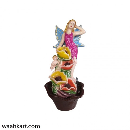 Multicolor Angel Water Fountain With LED Lights
