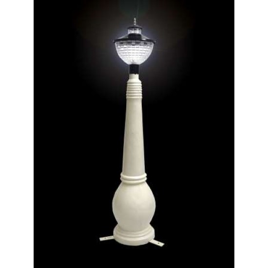 Mate White Color Fiber Lamp Post