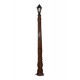 Wooden Look Lamp Pole