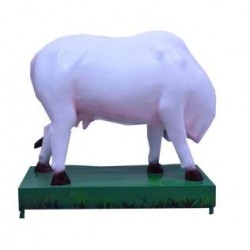 Life Size Fibre Cow Statue