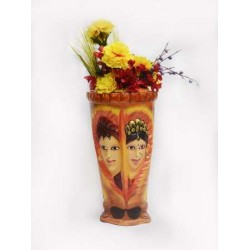 Male-Female Printed Vase In Multi-Color
