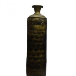 Traditional Indian Engrave Art Metallic Vase