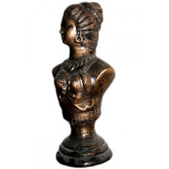 Modern British Lady Statue (Metallic Colour)