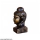Gautam Buddha Face Small Size - Dark Metallic