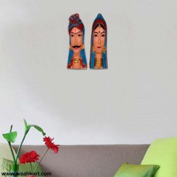 Gujarati Couples Face Wall Hanging