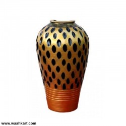 Medium Shaped Spotted Golden Vase