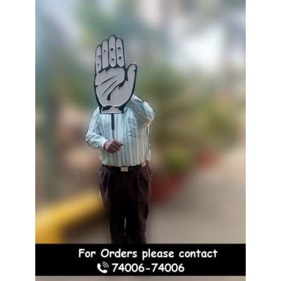 Selling Uniqness Indian National Congress Die Cut Election Symbol  Hand/Haath Sticker for Car Bike Laptop (2) : Amazon.in: Car & Motorbike