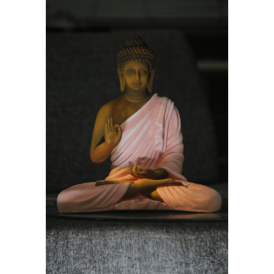 Meditating Gautam Buddha Statue - Golden Shade