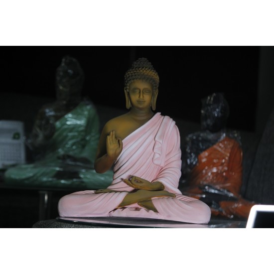 Meditating Gautam Buddha Statue - Golden Shade